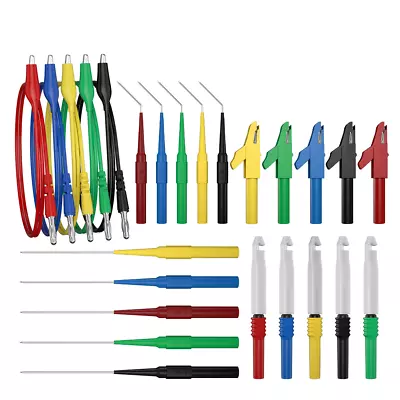 Digital Multimeter Test Lead Kit Alligator Clip To 4MM Banana Plug With1394 • $27.96