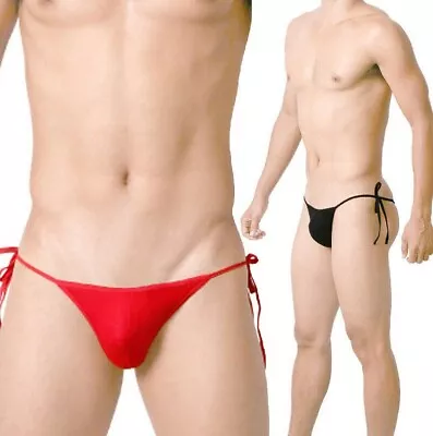 Men Women Tethered T-pants G String Thong Fun Lingerie Underwear Mini Swimsuit • $5.99