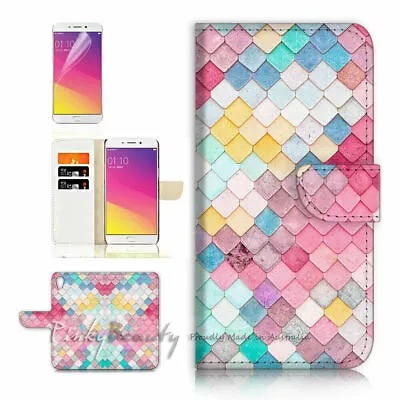 Ranibow Square TPU Phone Wallet Case Cover For Optus X Start 2 - 21642 • $13.99