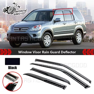 For Honda CRV CR-V 2002-06 3D JDM-Mugen Style Window Visor Rain Guard Deflectors • $25.89