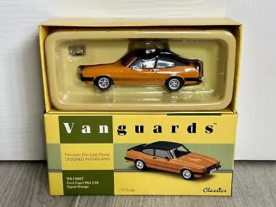 1:43 Scale Corgi Vanguards Ford Capri MK3 3.0S Signal Orange VA10807 Boxed • £44.99