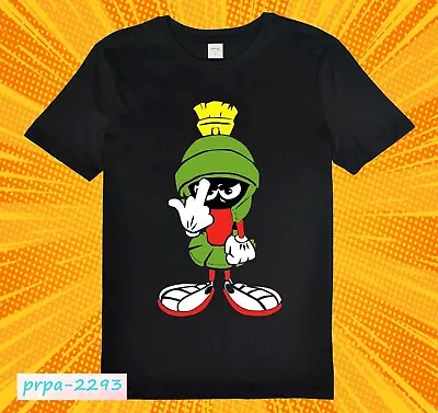 Black Marvin The Martian Funny T-Shirt Looney Tunes Shirt • $16.95