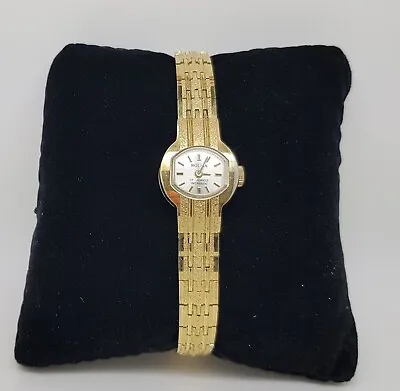 Ladies Gold Rolma Watch Manual Wind 17 Jewels Incabloc Swiss • $120