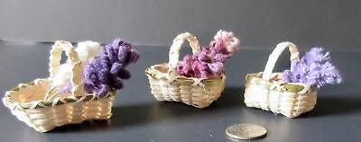 Miniature Market Basket: 2 - W/Flowers!  Pam Cunningham: Penobscot- Choose COLOR • $38.75