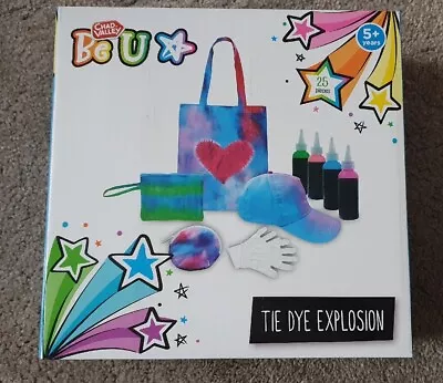 Chad Valley Be U Tie Dye Explosion Protective Gloves & Rubber Bands NEW BOXED • £9.99