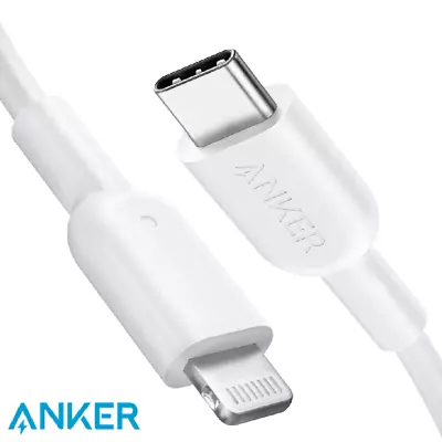 Anker USB C To Lightning Charging Cable 6ft Apple MFi Certified White For IPhone • $26.99