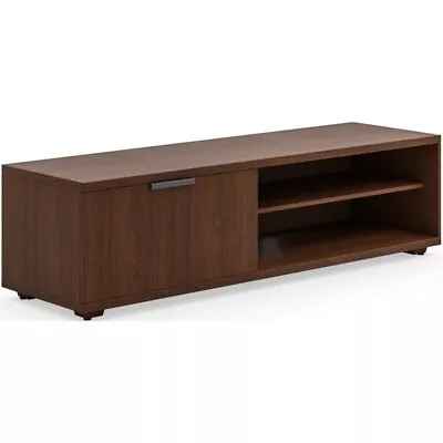 Homestyles Merge Mahogany Wood Entertainment Center In Walnut Brown Stain • $221.81