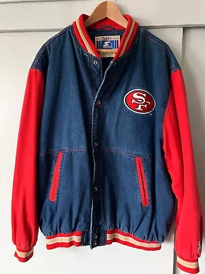 49ers Starter Denim Jacket Xl • $275