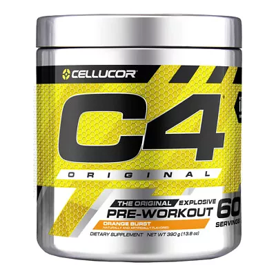 Celluicor C4 Original Pre-Workout Orange Flavour Serves 60 • $80.44