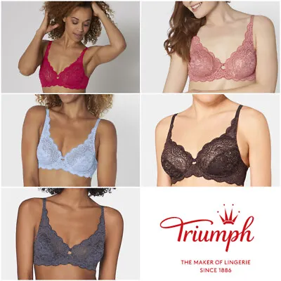£26.99 • Buy Triumph Amourette 300 W Bra Non Padded Lace Underwired 10166797 RRP £42