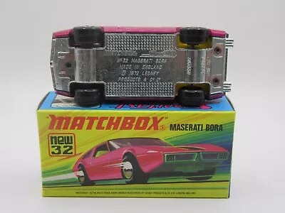Matchbox Superfast No.32 Maserati Bora - Rare UNPAINTED BASE - VnMint/Boxed • $310.84