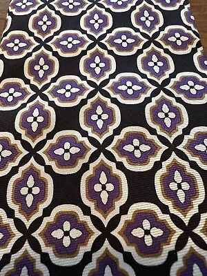 Vera Bradley For Baekgaard 100% Silk Men’s Tie Vintage Geometric Purple NWT • $26.50