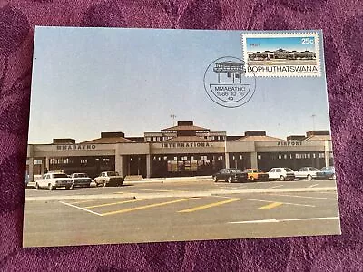 Bophuthatswana Mmabatho Airport 1986 Opening Terminal Vw. Maxi  Cont/l  Postcard • $8.70