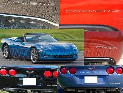 Chevrolet Corvette Tailgate Chrome Bumper Raised Letters Inserts 2005 06 07 2008 • $39.99