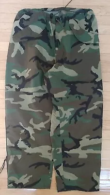 Military Extended Cold Weather Camouflage Trousers Nylon Gore-Tex Mens Large Reg • $59.99