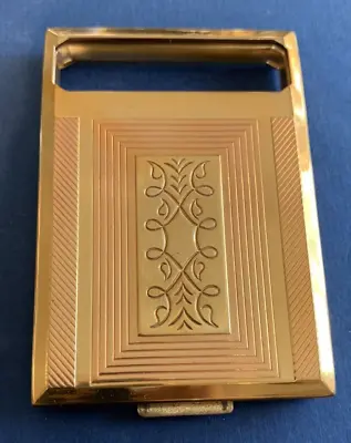 $24.99 • Buy Vintage Richard Hudnut Compact -Gold Tone With Mirror —-Unique Shape
