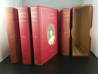 Lorna Doone By R D Blackmore (1893) 2 Volume Set Hardcover DJ Case Joseph Knight • $54.83