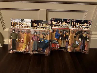 The Beatles Yellow Submarine COMPLETE SET Action Figures 1999 McFarlane Toys NEW • $159