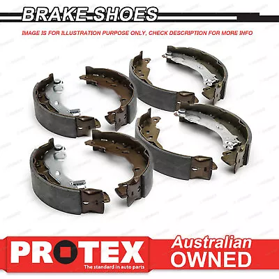 Front + Rear Protex Brake Shoes For MAZDA E2000 Tray Truck Some 2000 Kg 1972-77 • $313.95