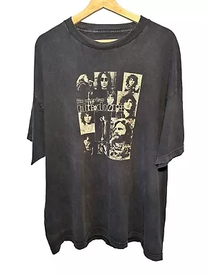 Vintage The Doors Shirt Mens XXL Black Y2K Spellout Band Tee Rock Music 2004 • $29.99