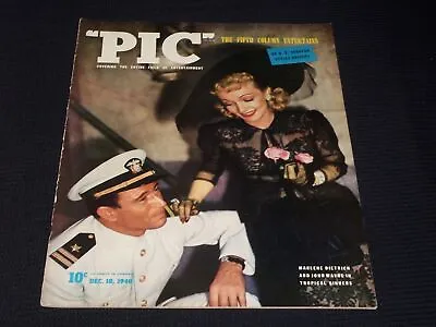 1940 December 10 Pic Magazine - John Wayne & Marlene Dietrich Cover - E 5039 • $45