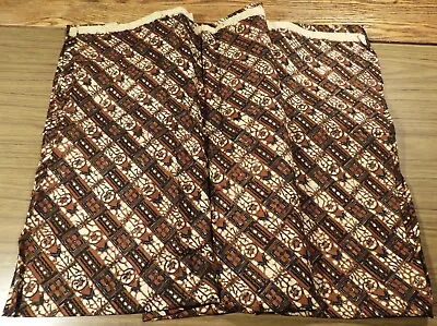 #14 Vtg Indonesian NWT Label China Seas Real Batik FABRIC Cotton 2 1/3 Yards • $50