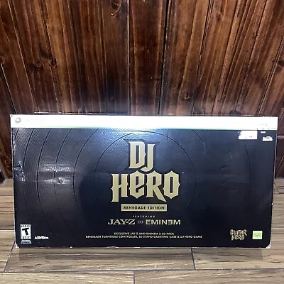 $109.99 • Buy Xbox 360 Dj Hero Renegade Edition Jay-Z And Eminem Only Played Once! Immaculate