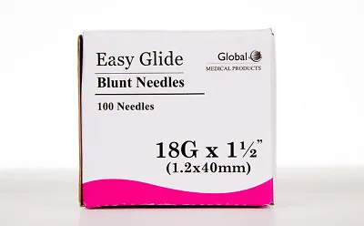 50 Blunt Dispensing Needles Syringe Blunt Tip Needle 18 Ga 1 1/2  Luer Lock1.5  • $8.95