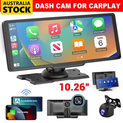 For CarPlay Car Dash Camera Video DVR Recorder Front Rear Night Vision Dashcam • $127.95