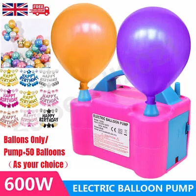 £12.49 • Buy Portable Electric Balloon Pump/Balloons Party Inflator Air Blower Dual Nozzles