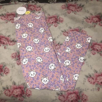 Disneys The Aristocats Marie Pajama Pants  Leggings Size-large NEW • £27