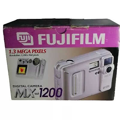 Fujifilm MX-1200 1.3MP Compact Digital Camera Memory Card Working Boxed Vgc Vtg  • $43.56