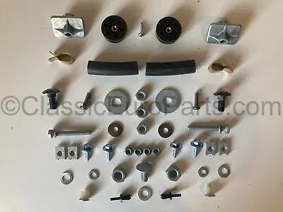 Euro Front Chrome Bumper Hardware Mounting Fitting Kit Set For Mercedes W123 • $499