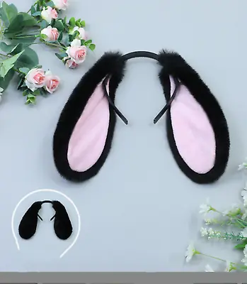 Rabbit Bunny Dog Puppy Fluffy Long Ear Costume Party Hair Band Band Headband • £10