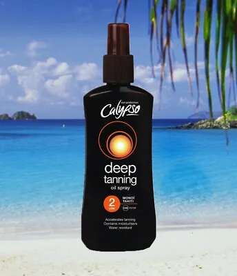 £8.95 • Buy Calipso Spf 2 Deep Tan Sun Oil Spray Tan Oil Bronzing Oil Tanning Oil Tan Lotion
