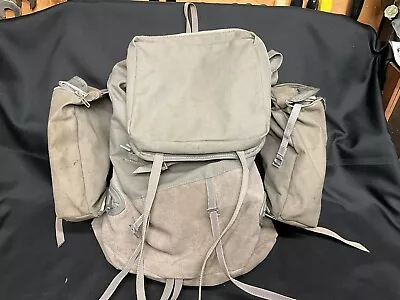 Vintage Sacs Millet Rucksack 60s R. Desmaison Era Beautiful Grey Suede! • $300