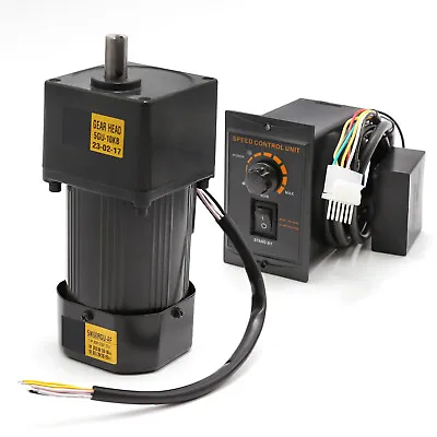 60W 10K AC110V 135RPM Adjustable Variable Gear Reducer Motor W/ Speed Controller • $83.16