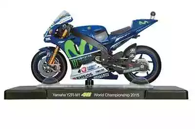 VALENTINO ROSSI Yamaha YZR-M1 2015 MotoGP Bike - Collectable Model - 1:18 Scale • £19.99