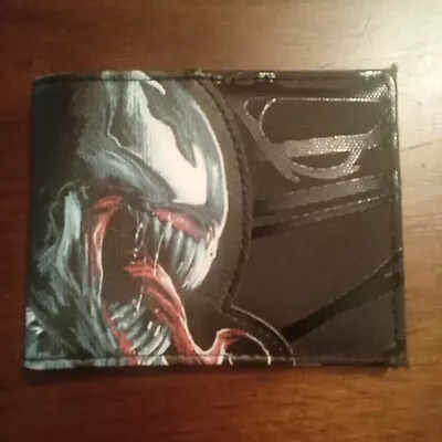 Marvel's Venom Face Bifold Wallet Black • $17.25