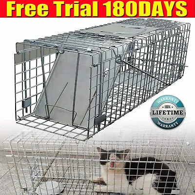 24  Humane Live Animal Trap Rodent Cage For Cat Raccoon Squirrel Small Dog Foxes • $35.47