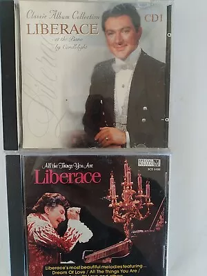 LIBERACE  See Pics 4 Titles 2 CD LOT:  New Cases RESTORED 2 LIKE NEW  • $7.99