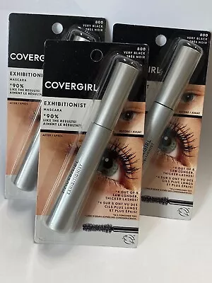 3 Pack Covergirl Exhibitionist Mascara - #800 VERY BLACK  NEW • $13