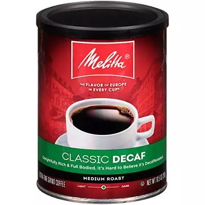Melitta Classic Decaf Coffee Medium Roast 10.5 Ounce (Pack Of 4) Black  • $40.27