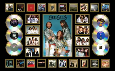 Bee Gees Signed Photo Poster Limited Edition Framed Memorabilia • $220