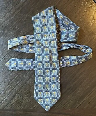 Brioni Roma Necktie Tie With Gold Chain • $15
