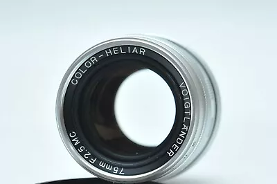 Voigtländer Color Heliar 75mm F/2.5 Portrait Lens For Leica M39mm Screw Mount  • $329