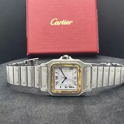 CARTIER SANTOS GALBEE 18K TWO-TONE 29mm AUTOMATIC WATCH Not Working ￼ • $1999