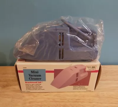 Vintage Beachwood Ltd. Battery Operated Mini Vacuum Cleaner Blue New In Box • $15