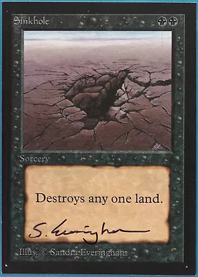 Sinkhole Collectors' Edition NM Black Common SIGNED CARD (402819) ABUGames • $37.70