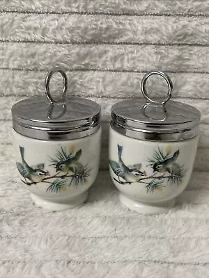 Vintage Royal Worcester Egg Coddler X 2 Egg Cups Boiled Eggs • £24.99